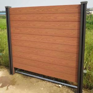 WPC Decking Fence Outdoor Fence Voor Tuin Exterieur WPC Hek